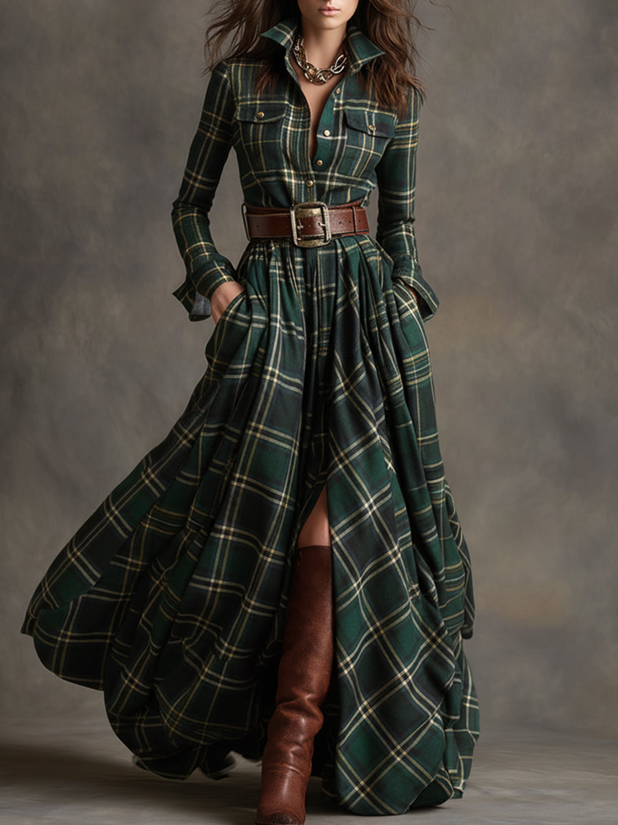 Anne | Belted Shirt Dress
