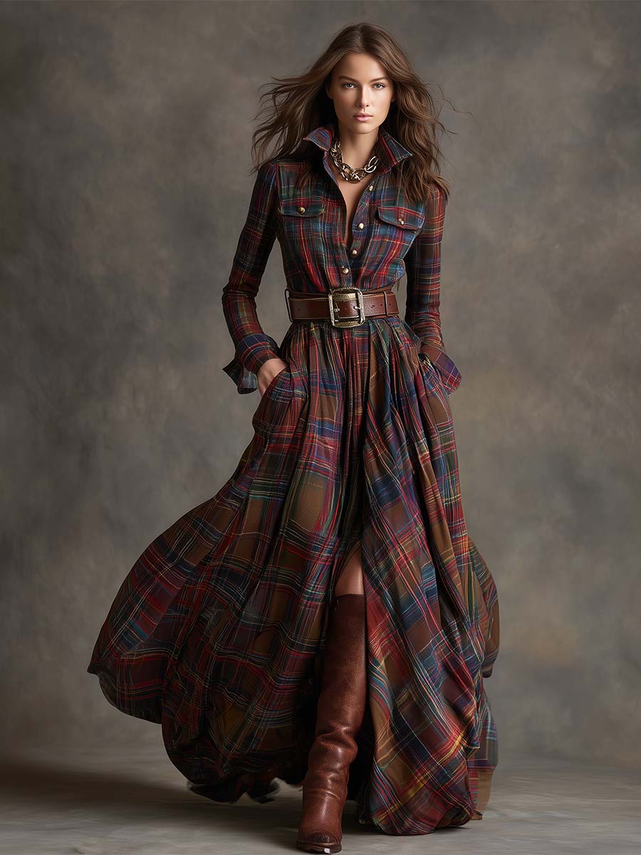 Anne | Belted Shirt Dress