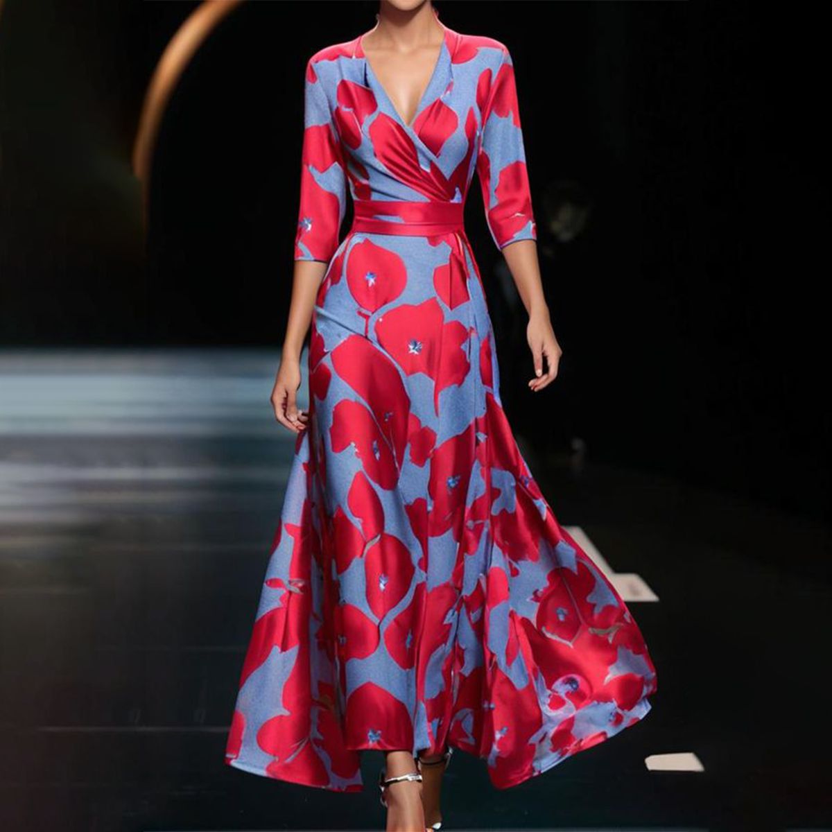 Aoife | Floral Wrap Maxi Dress