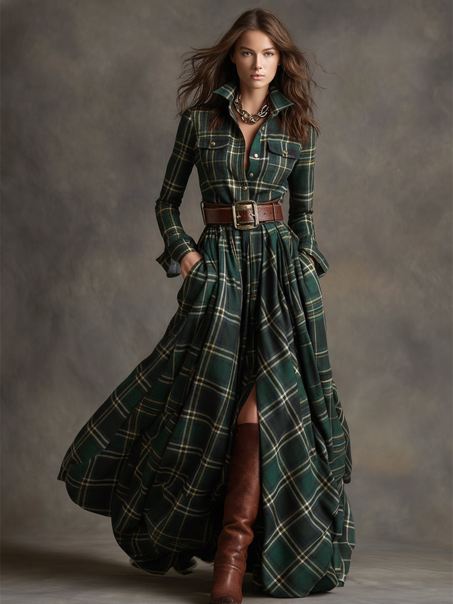 Anne | Belted Shirt Dress