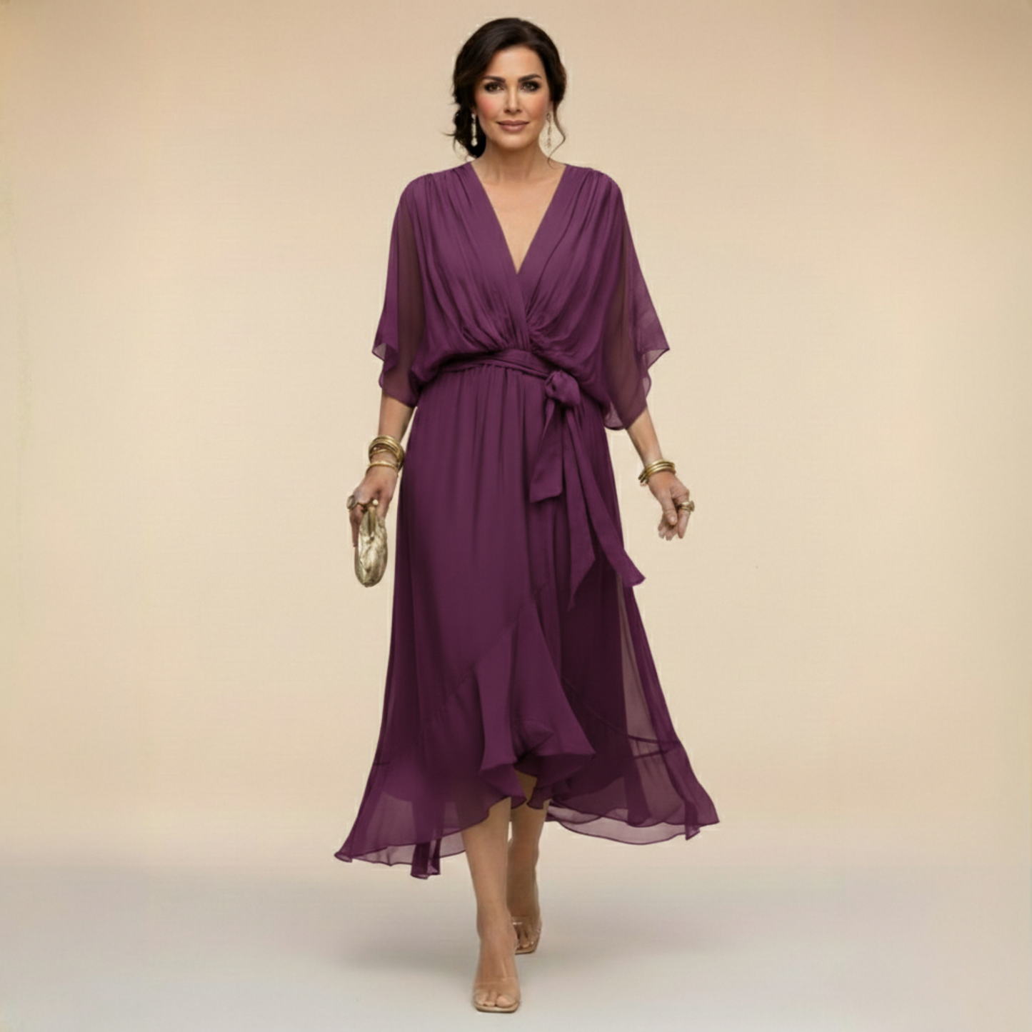 Monica - V-Neck Dress