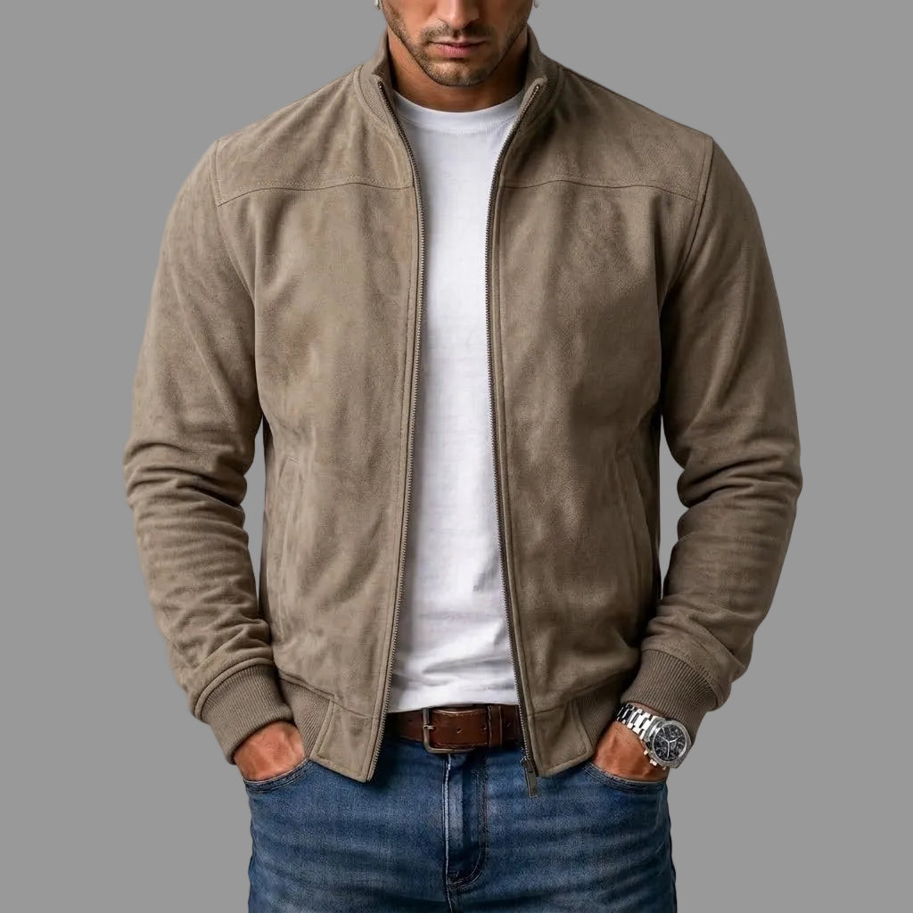 Lorenzo | Suede Bomber Jacket