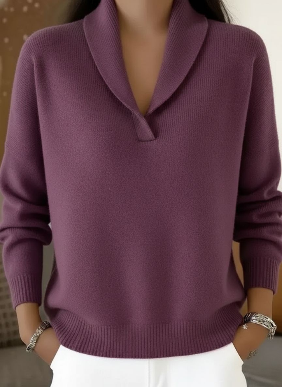 Elise™ | V-Neck Sweater