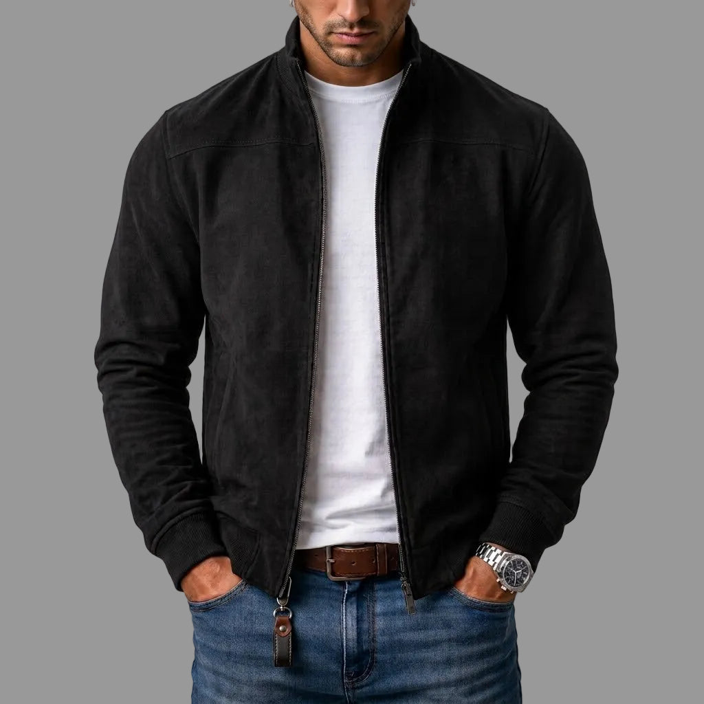 Lorenzo | Suede Bomber Jacket