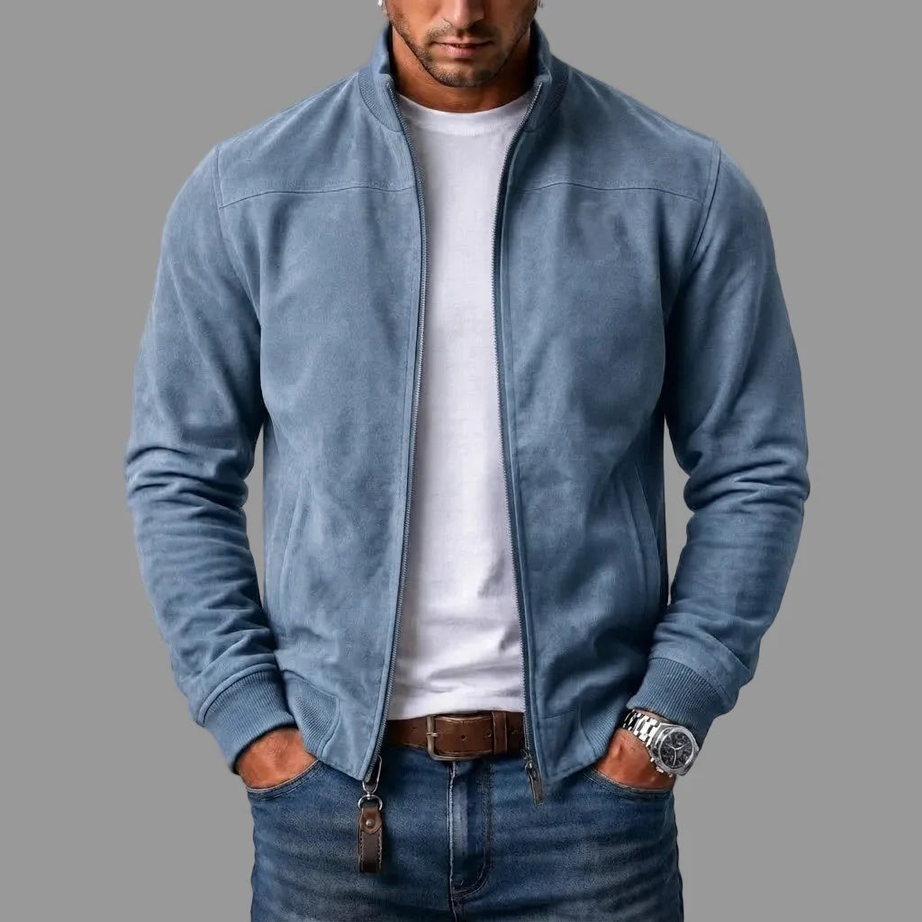 Lorenzo | Suede Bomber Jacket