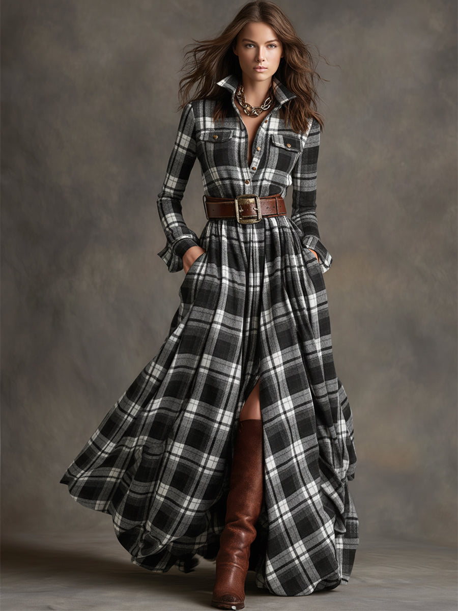 Anne | Belted Shirt Dress
