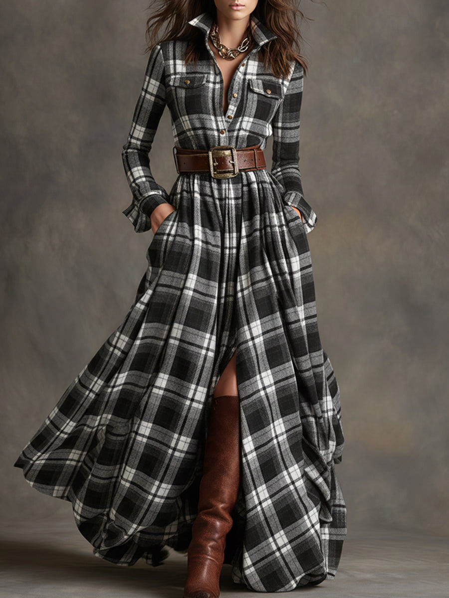 Anne | Belted Shirt Dress
