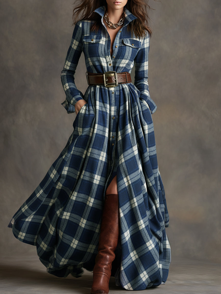 Anne | Belted Shirt Dress