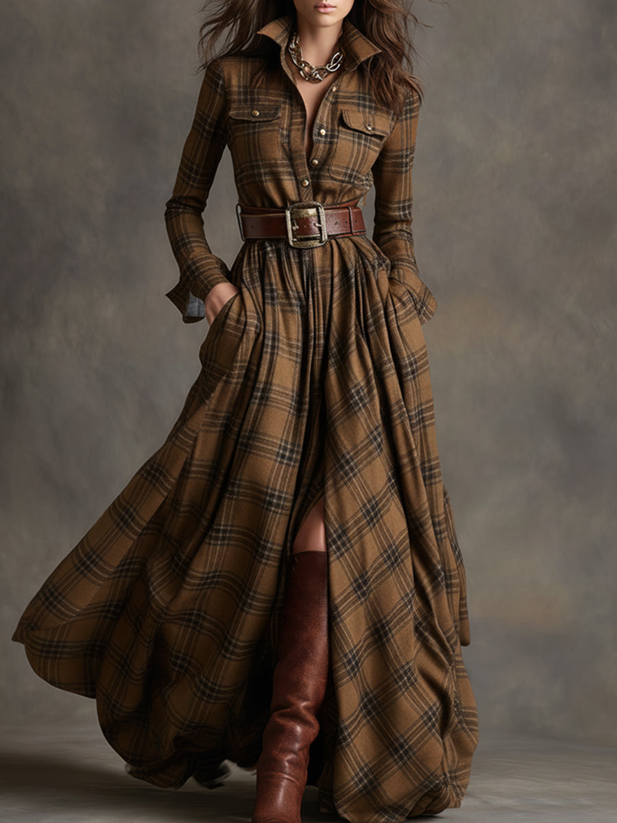 Anne | Belted Shirt Dress