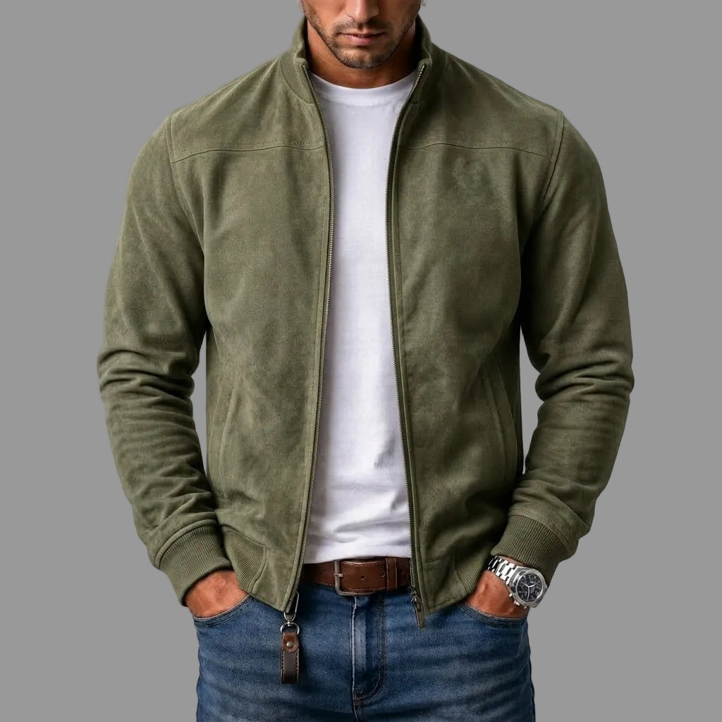 Lorenzo | Suede Bomber Jacket