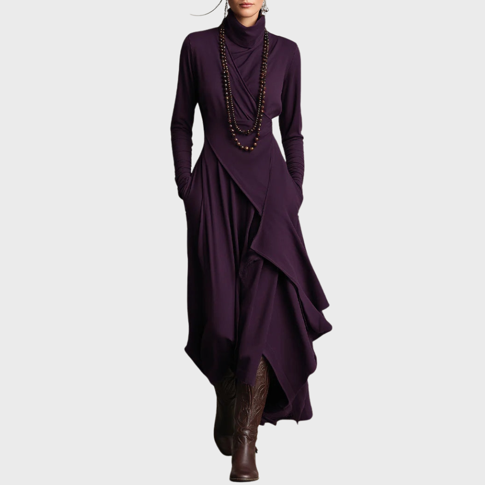 Aurelia | Maxi Dress with High Neck