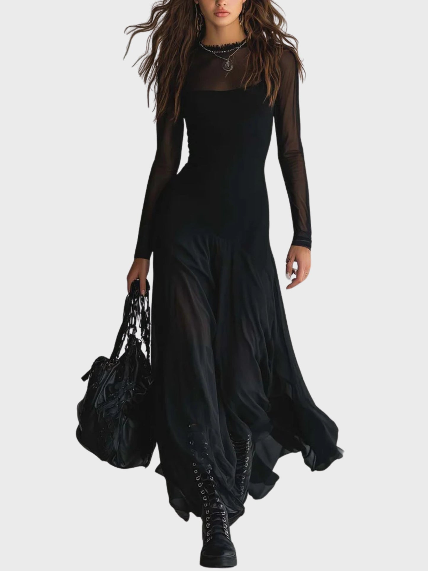 Neroa | Maxi Loose-fit Dress