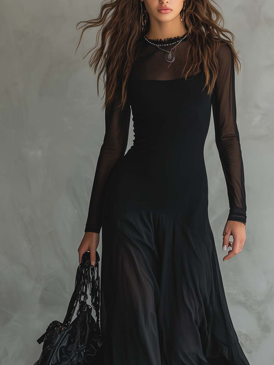 Neroa | Maxi Loose-fit Dress