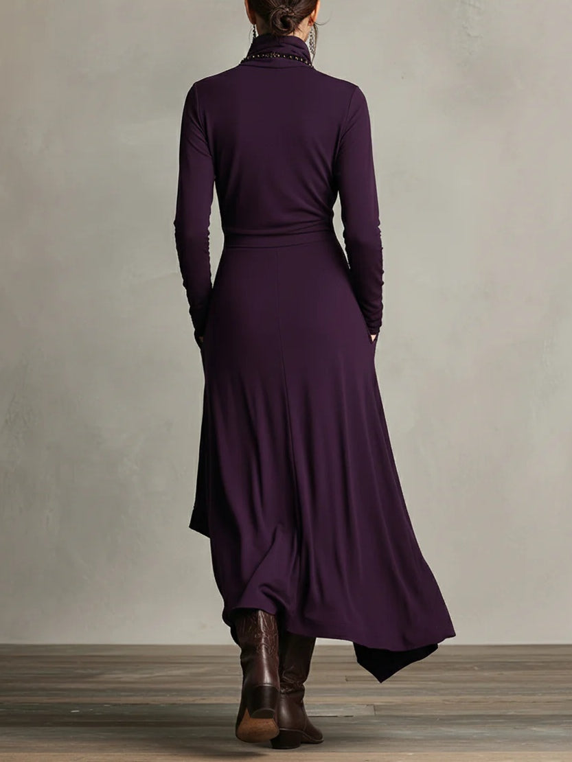 Aurelia | Maxi Dress with High Neck