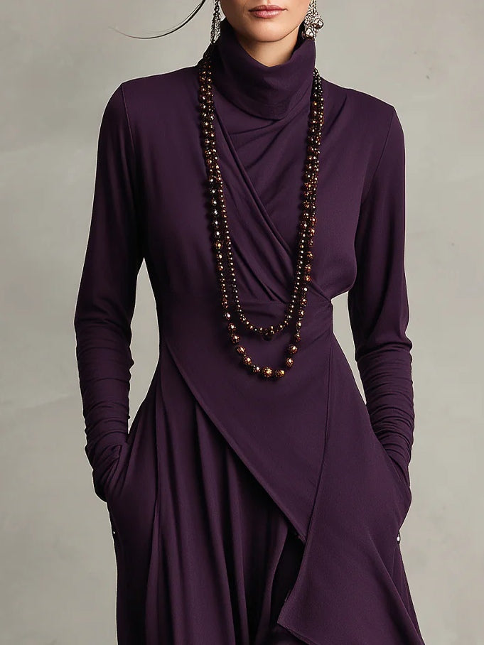 Aurelia | Maxi Dress with High Neck
