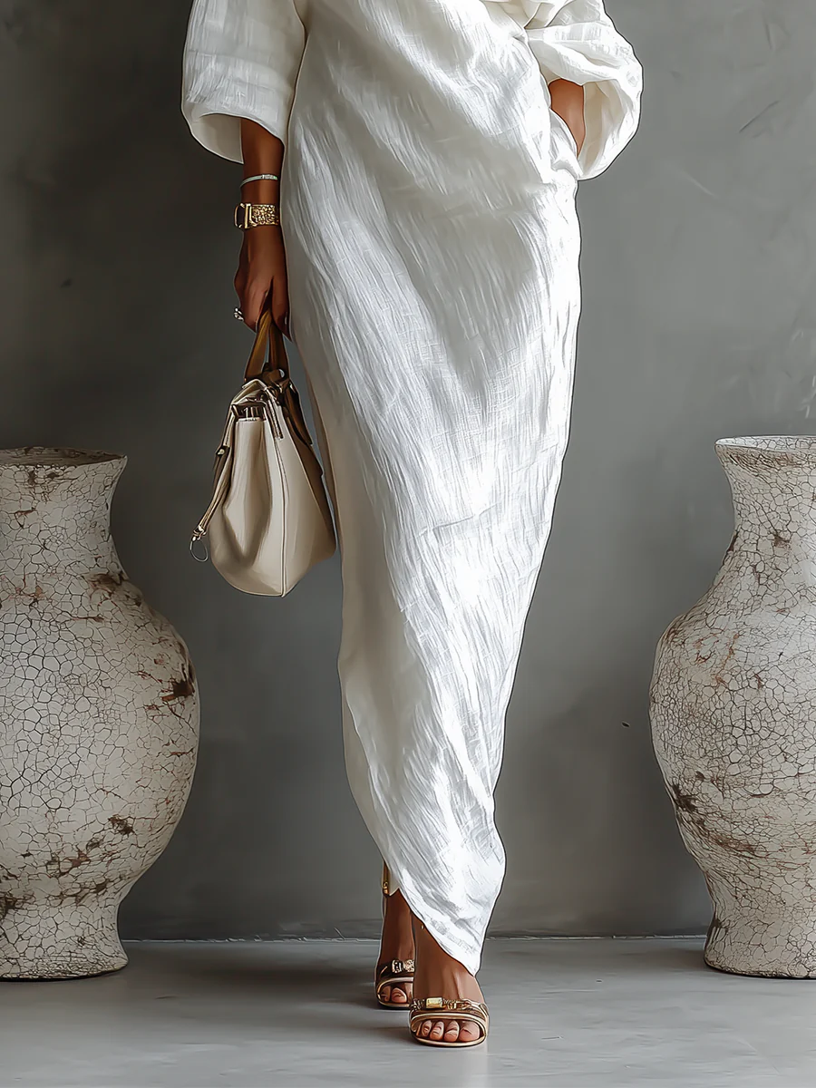 Nerina | Fluid One-Shoulder Maxi Dress