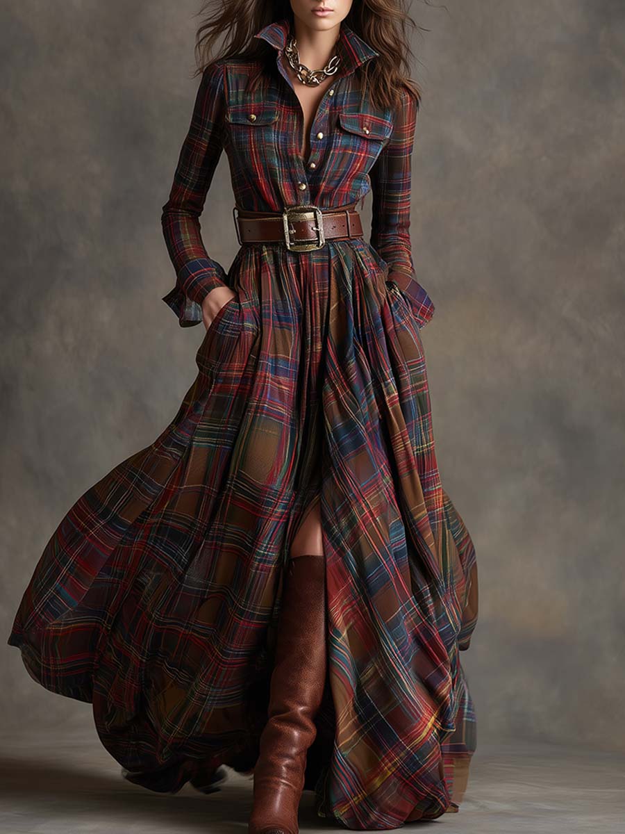 Anne | Belted Shirt Dress