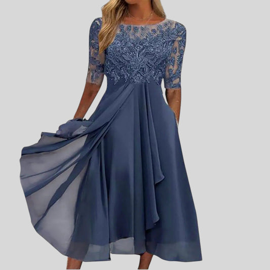 Rose™ | The Flattering Lace Midi Dress