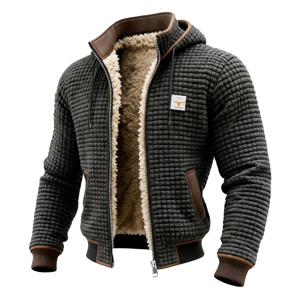 Molly & Lilly | Retro Hooded Zip-Up Jacket